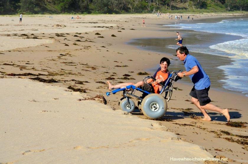 Beach wheelchair fun - Have Wheelchair Will Travel
