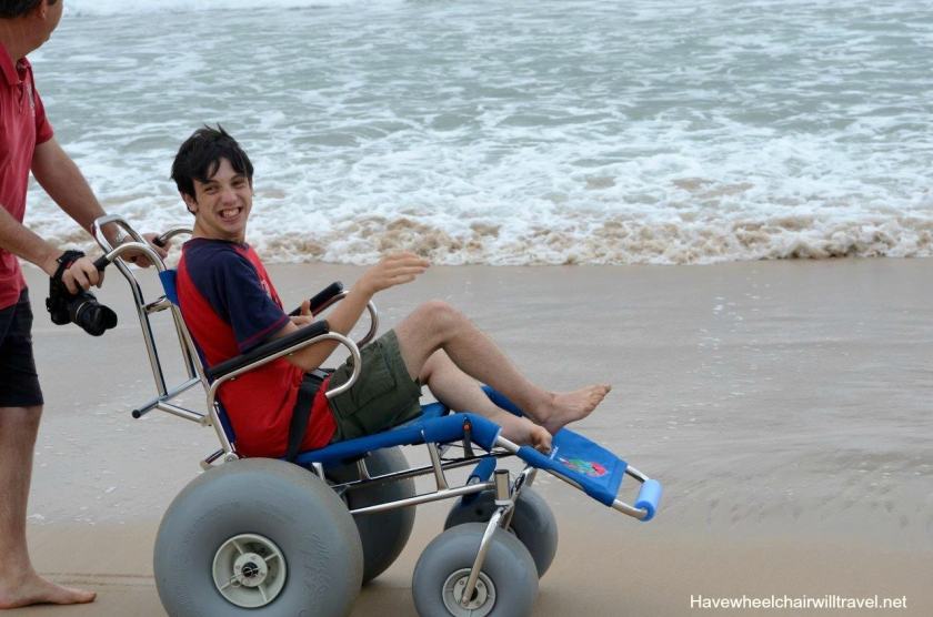 Beach wheelchair fun - Have Wheelchair Will Travel