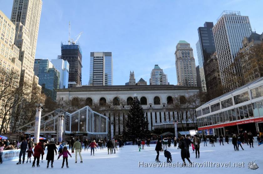 Byrant Park Ice Rink - Have Wheelchair Will Travel