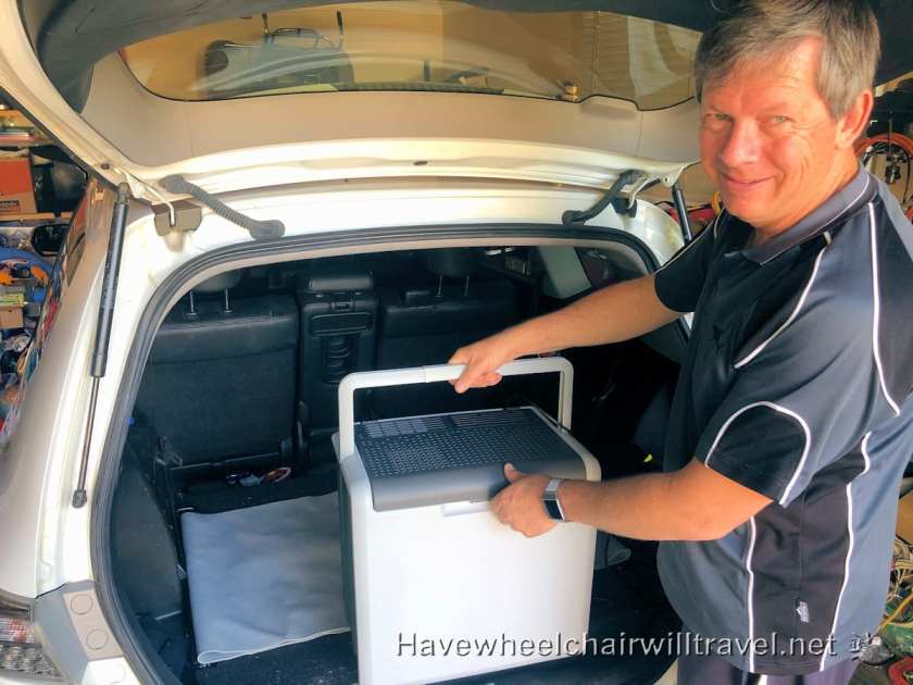 Car fridge - disability equipment solutions - Have Wheelchair Will Travel