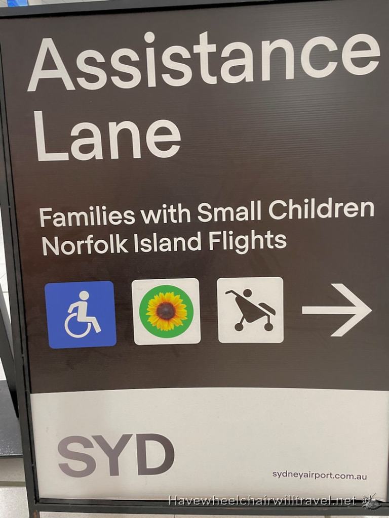 Sydney International Airport - Assistance Lane