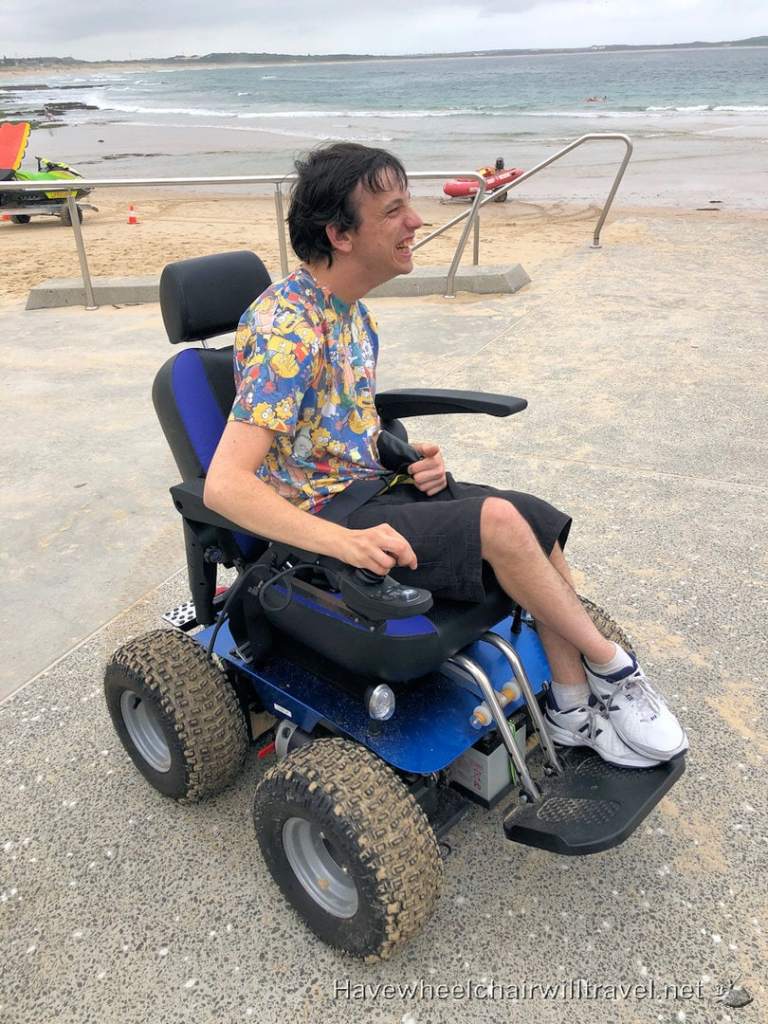 Cronulla Beach (south) - accessible power wheelchair - Have Wheelchair Will Travel