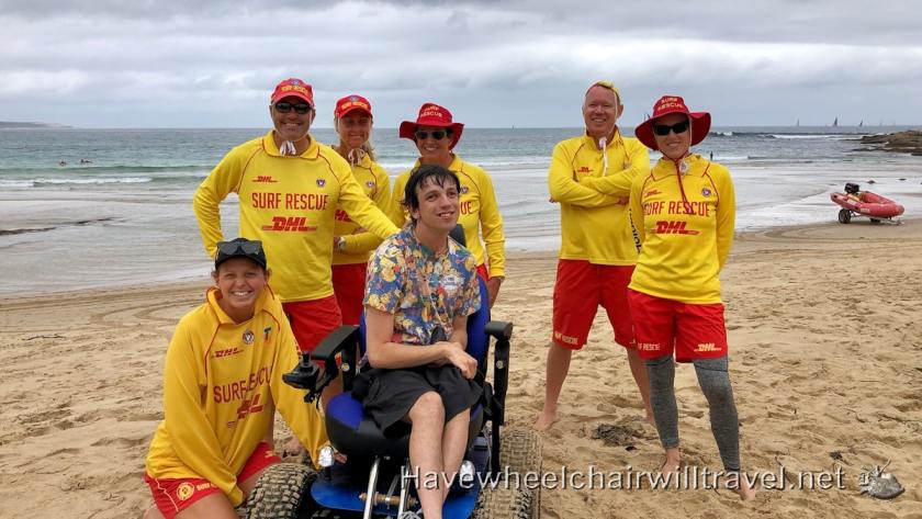Cronulla Beach South - power beach wheelchair - Have Wheelchair Will Travel