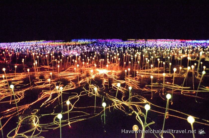 Field of Light - wheelchair accessible Northern Territory - Have Wheelchair Will Travel