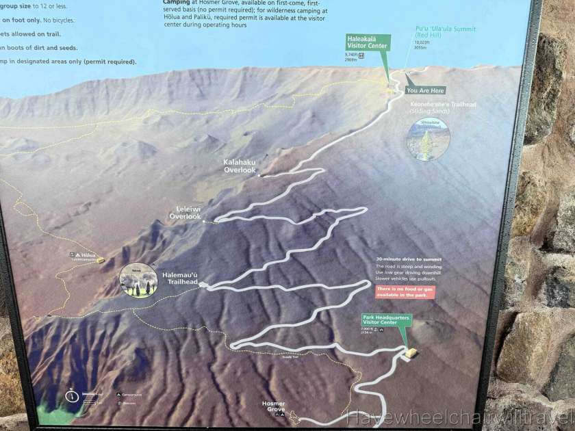 Haleakala sunset viewing Maui, Hawaii - Have Wheelchair Will Travel