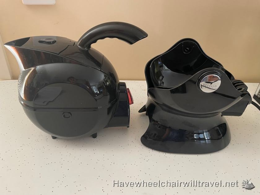 Uccello tipping kettle - Have Wheelchair Will Travel