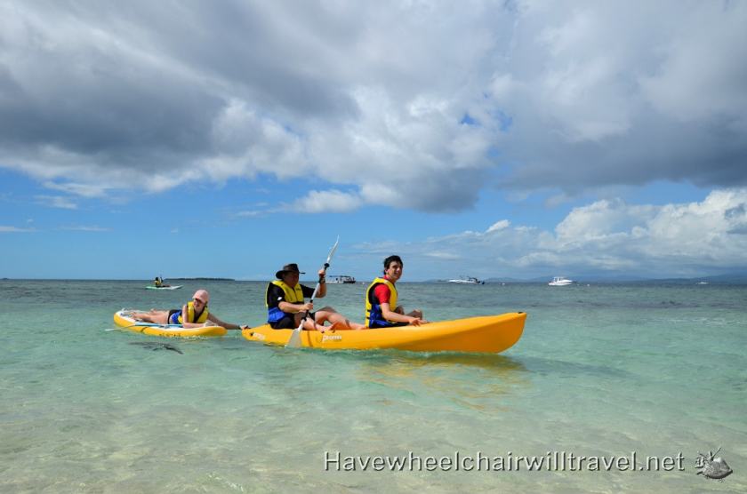 Malamala Beach Club Fiji - kayaking - Have Wheelchair Will Travel