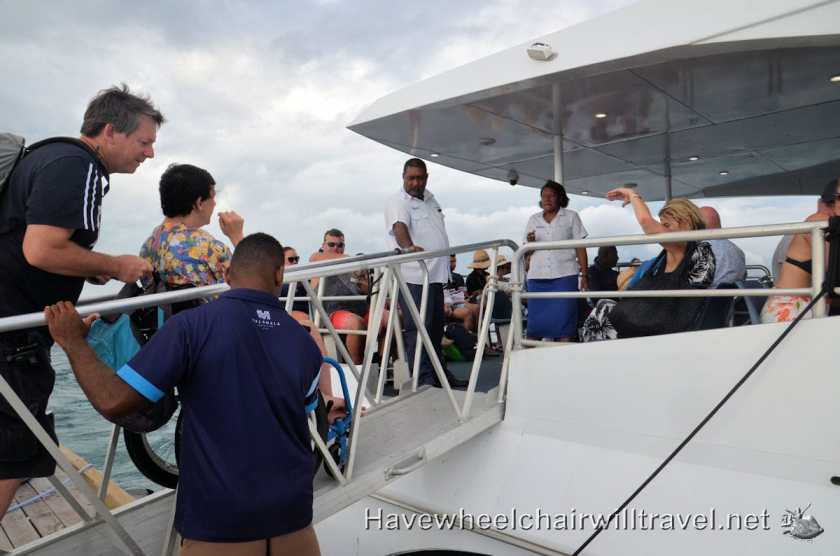 Malamala Beach Club Fiji - boat access - Have Wheelchair Will Travel