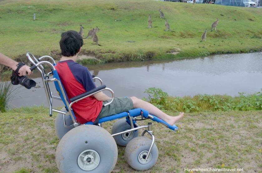Versatility of a beach wheelchair - Merry Beach - Have Wheelchair Will Travel