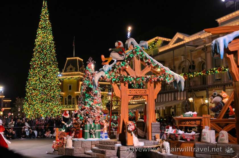 Disneyland at Christmas - Disney parade - Have Wheelchair Will Travel 