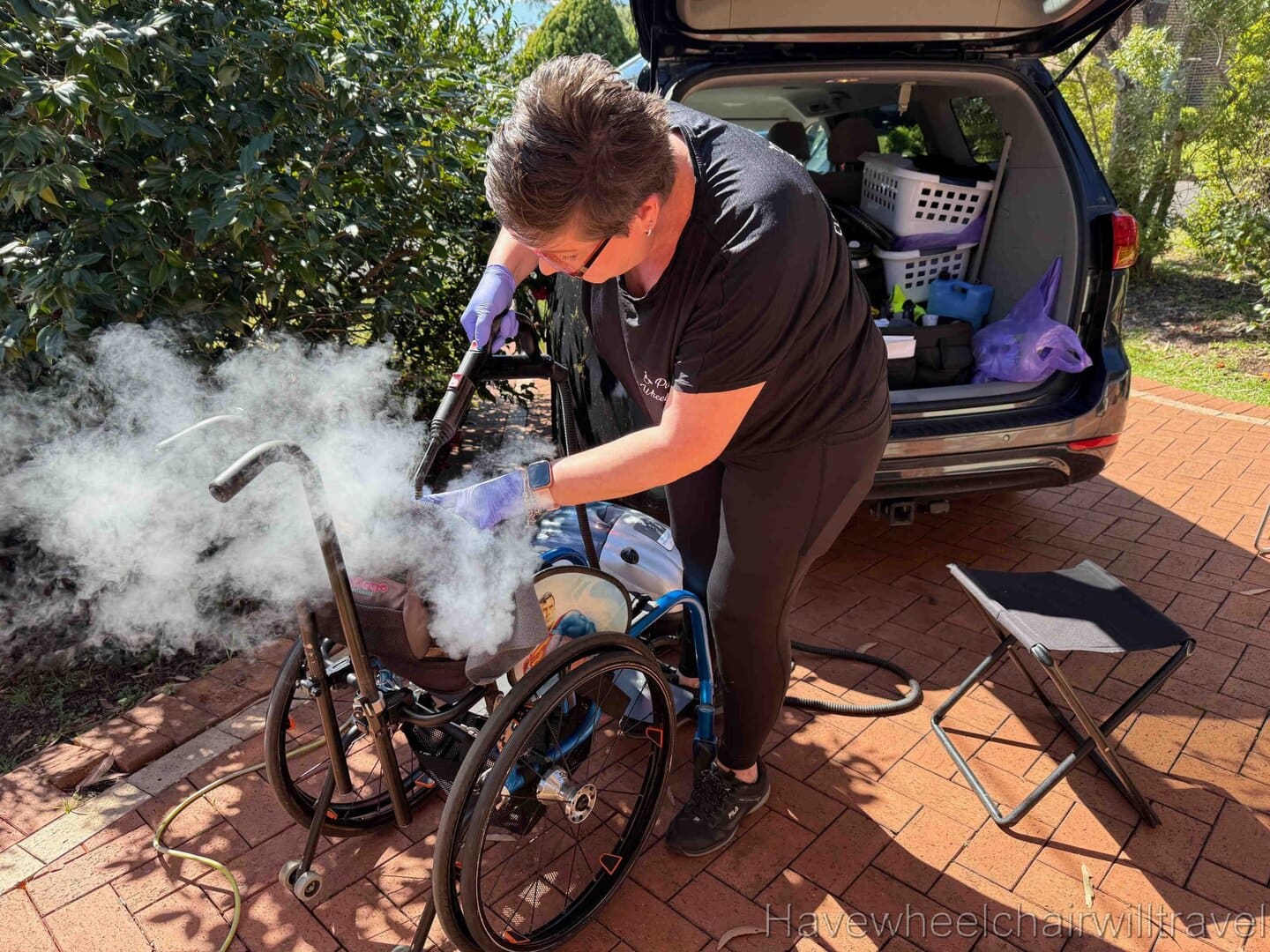 Pure Wheelchairs - mobile wheelchair cleaning Sydney review - Have Wheelchair Will Travel