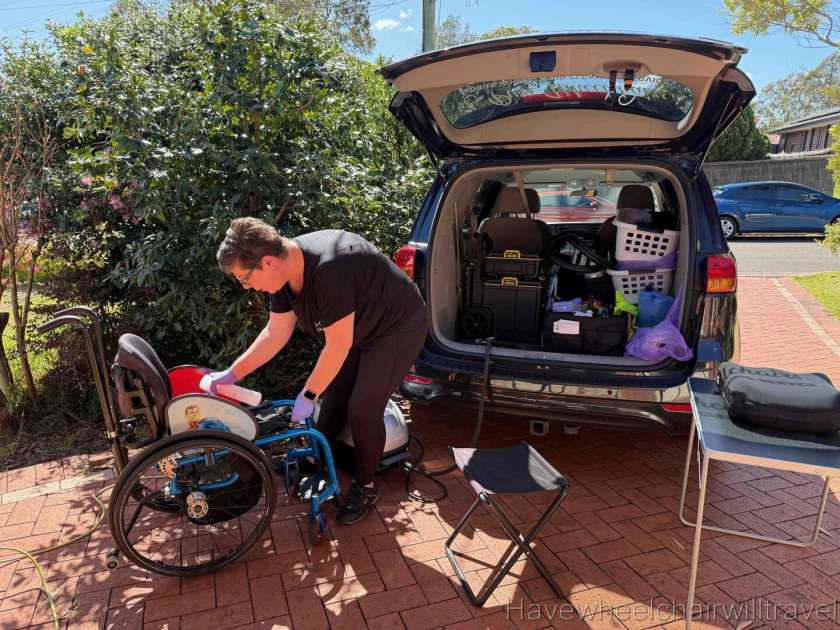 Pure Wheelchairs - mobile wheelchair cleaning Sydney review - Have Wheelchair Will Travel