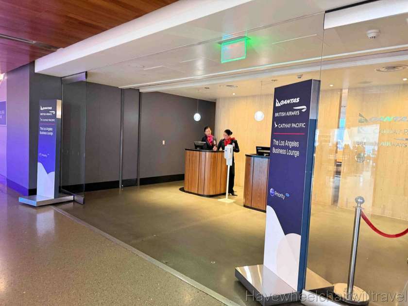 Qantas Business Class Lounge LAX review - Have Wheelchair Will Travel