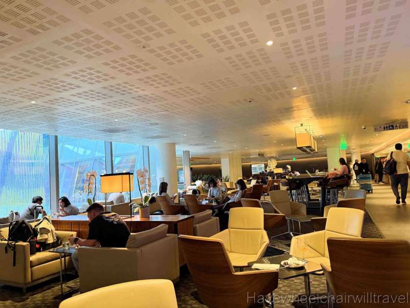 Qantas Business Class Lounge LAX review - Have Wheelchair Will Travel