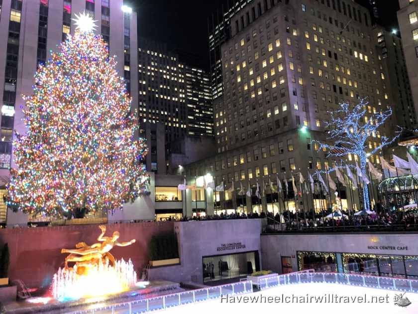 Rockefeller Plaza Christmas Tree - Have Wheelchair Will Travel