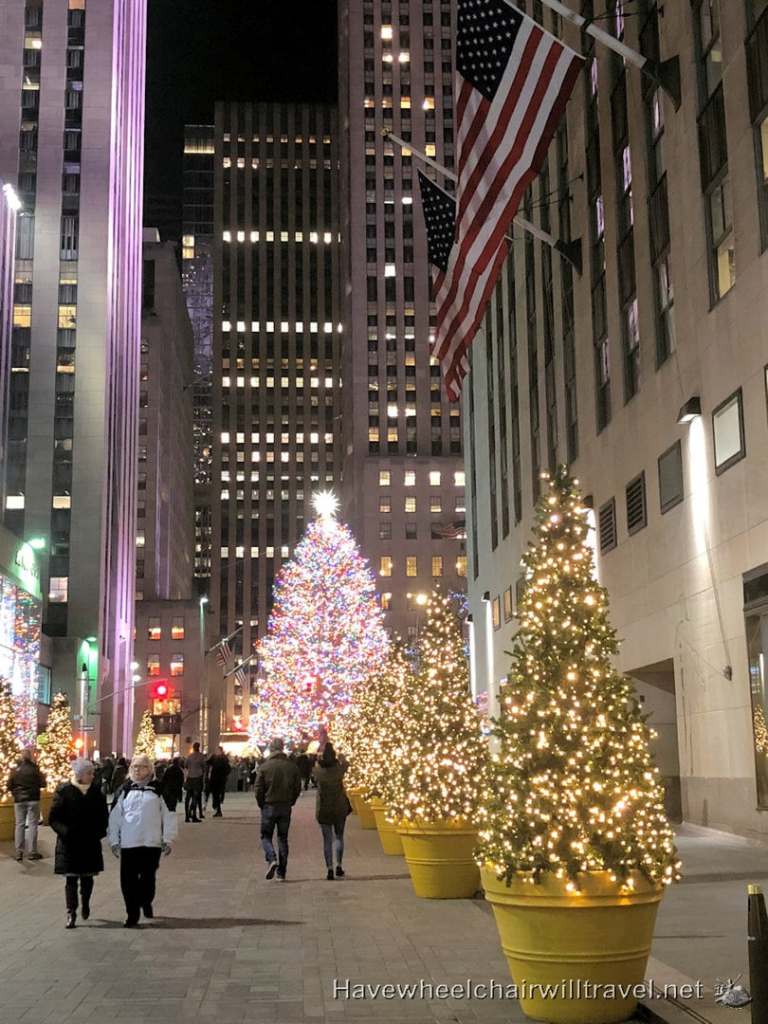 Rockefeller Plaza Christmas Tree - Have Wheelchair Will Travel