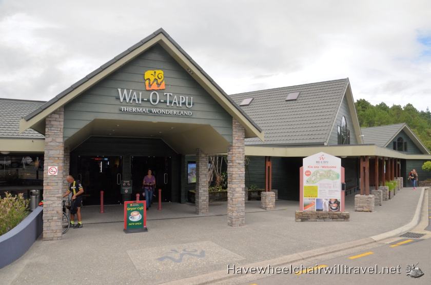 Wai-O-Taupu Thermal Wonderland visitor centre - Have Wheelchair Will Travel